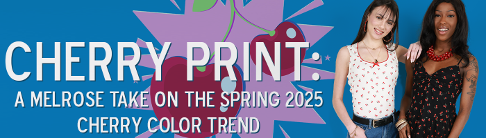 Cherry Print: A Melrose Take on the Spring 2025 Cherry Color Trend 