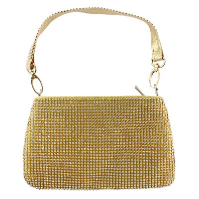 "Pink" Mini Crystal Rhinestone Handbag
