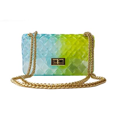 Le Miel Small Quilted Jelly 2-Tone Chain Shoulder Bag