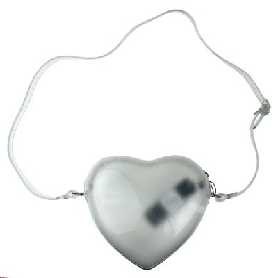 "Symeli" Clear Heart Jelly Crossbody Bag
