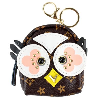 Owl Mini Backpack Logo Print Keychain