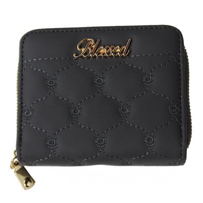 "Lady Lord West" Mini Quilted Wallet w/Blessed Embellishment