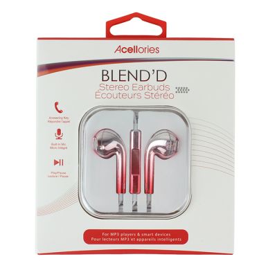 Acellories Blend’d Stereo Earbuds with built in Microphone