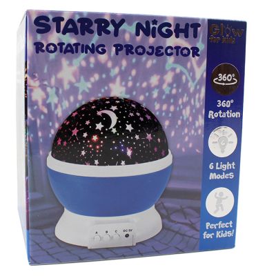 Glow Starry Night 360° Rotating Projector with 6 Light Modes