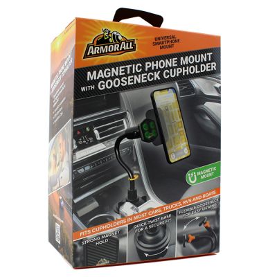 Armor All Magnetic Phone Mount with Gooseneck Cupholder