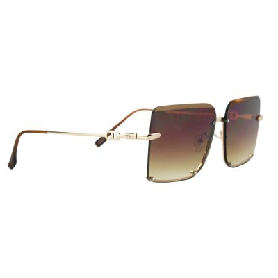 Women’s “Golden Bridge” Frameless Square Lens Sunglasses