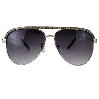 “Asia Pacific” Rhinestone Rim Aviator Sunglasses