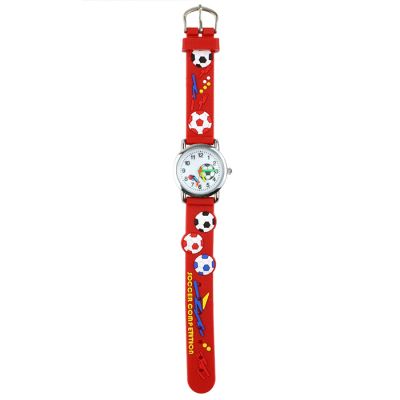 "Akzan" Kids Soccer Print Watch