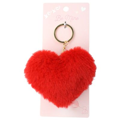 "Odin" Heart Pom Keychain