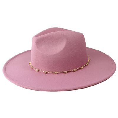 Delicate Heart Gold Chain Cowboy Hat