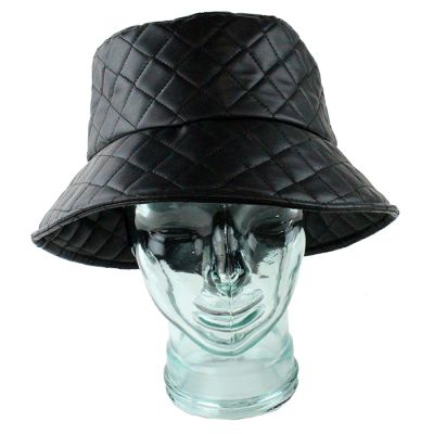 "Illuma" Quilted Pleather Bucket Hat