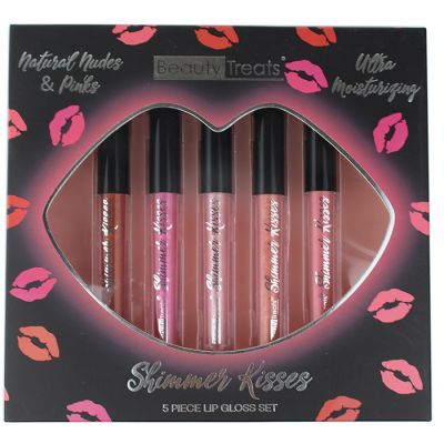 Ladies Lip Gloss Set Natural Nudes & Pinks