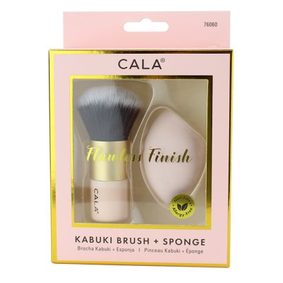 "Cala" 2-Piece Kabuki Brush and Sponge Set