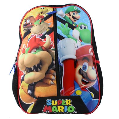 UPD Super Mario Bros. Backpack with vertical Zip Pocket