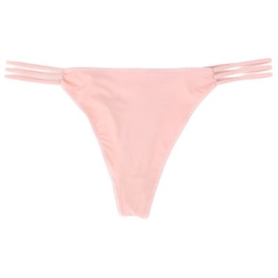 Assorted Color Solid Thong Panties