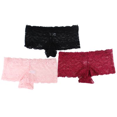 3-Pack Lace Boyshort Panties