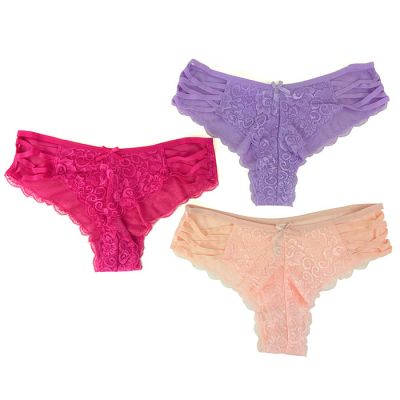 3-Pack Lace Hipster/Cheeky Panties