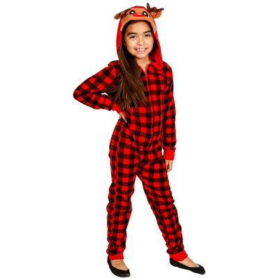 "Allura" Girls Reindeer Onesie Pajamas