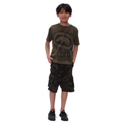 "Ecko" Short Sleeve Scribble Rhino Printed Tee