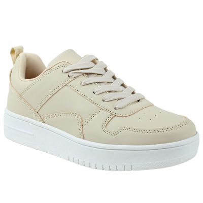 "Forever" Pleather Solid Color Sneakers