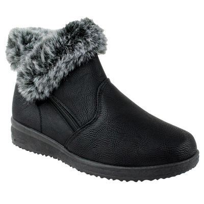"S-3" Pleather Fur Topped Booties