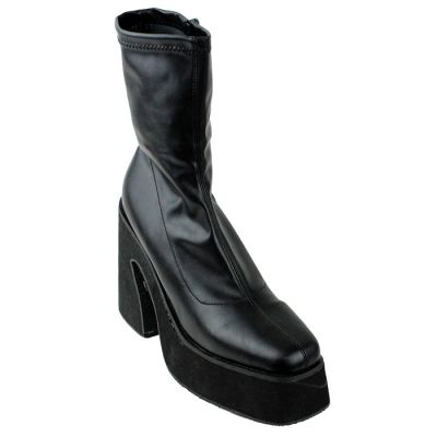 "Legend" 5" EVA Platform Chunky Heeled Booties