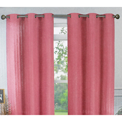 "Sally" Solid Pink Blackout Curtains