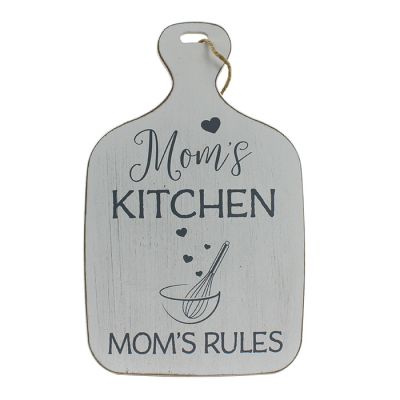 “Mazel” Mom’s Kitchen Mom’s Rules Decorative Cutting Board