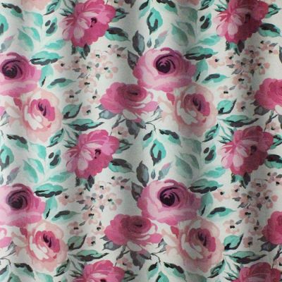 "Sally" 70" x 72" Rose Shower Curtain