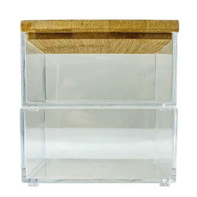 "Diamond Home" 2-Tier Stackable Cosmetic Storage Container