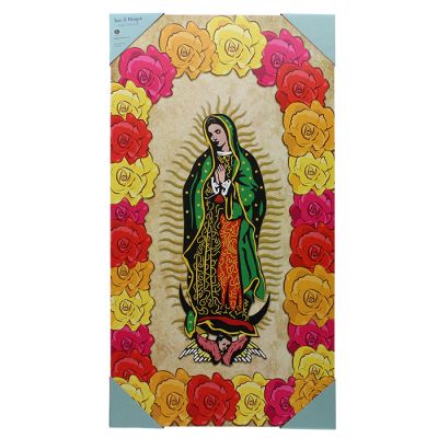 "Elico" Wood Plaque Guadalupe Virgin Mary