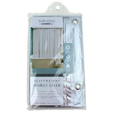 "Kennedy" Heavy Grommet Clear Shower Liner