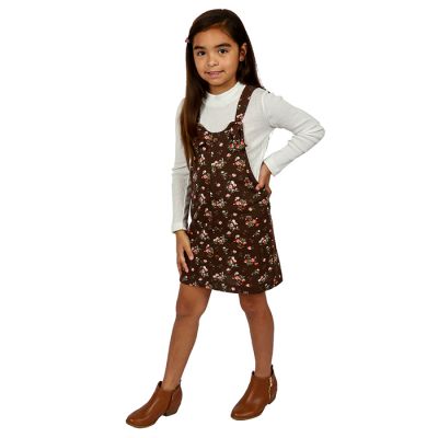 "Sweet BFly" Brown Floral Button Down Dress