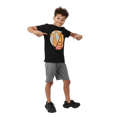 Hind 2 pack Black Basketball Graphic T Shirts