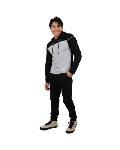 “Distortion” New York Long Sleeve Knit Hoodie