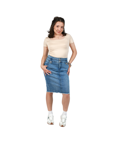 "Papermoon" Short Sleeve Doubled Lined Sculpted Top