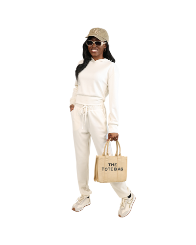 “EHL” Soft Scuba Hoodie Athleisure Set