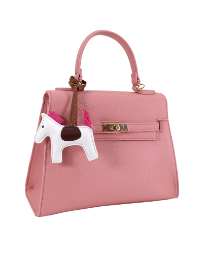 Designer Inspired Purse Bag Rodeo Horse Charm Rotating Hardware