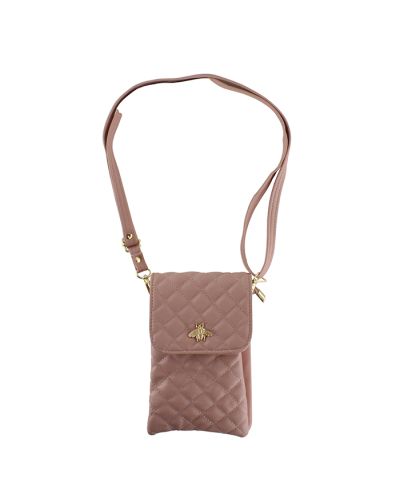 "Deluxity" Quilted Pleather Insect Hardware Crossbody Bag