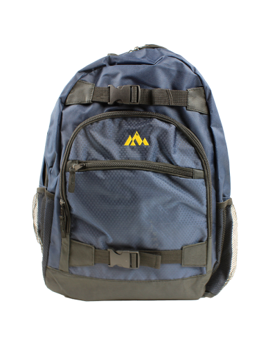 "AD Sutton" 13X18 Nylon Mesh 3-Pocket Zip Backpack