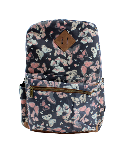 "AD Sutton" 12X18 Butterfly Canvas Backpack