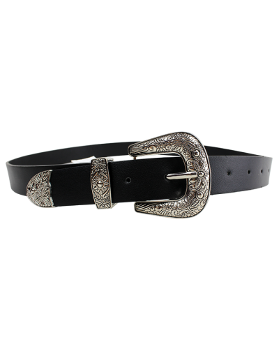 "Illuma" Antique Silver Western-Inspired Belt