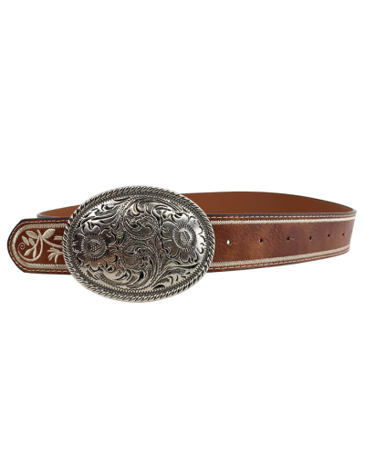 "Illuma" Large Antique Silver Buckle Belt