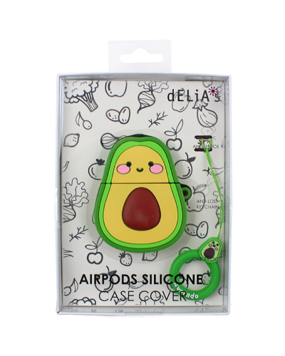 "M + S" Cute Avocado Air Pods Case Cover