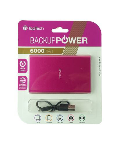 Top Tech Power Bank 6000 Portable Charger