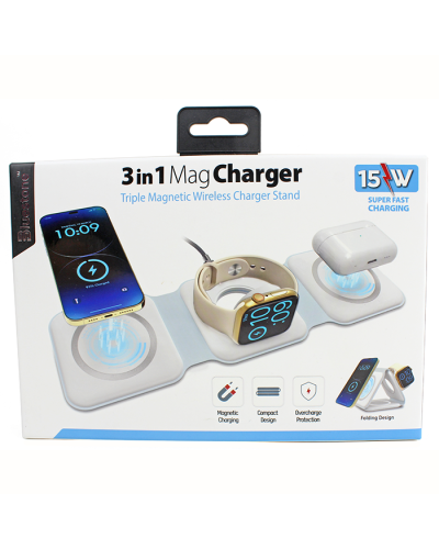 "SM Tek" 3-in-1 Mag Wireless Charger Stand