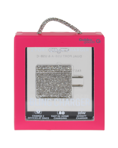 “Gabba Goods" USB-A & USB-C Bling Wall Charger