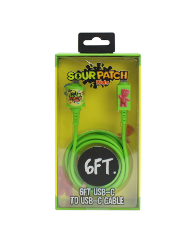 "Orbit" Sour Patch Kids 6-Ft Type C to USB-C Cable