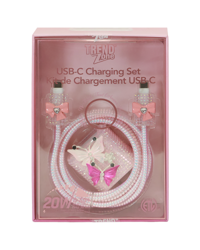 "EDGE" Bling Butterfly 20W Charger and Block