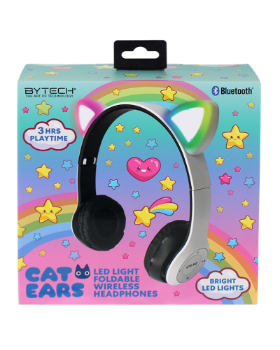 “Bytech” Cat Ears Led Light Foldable Wireless Headphones